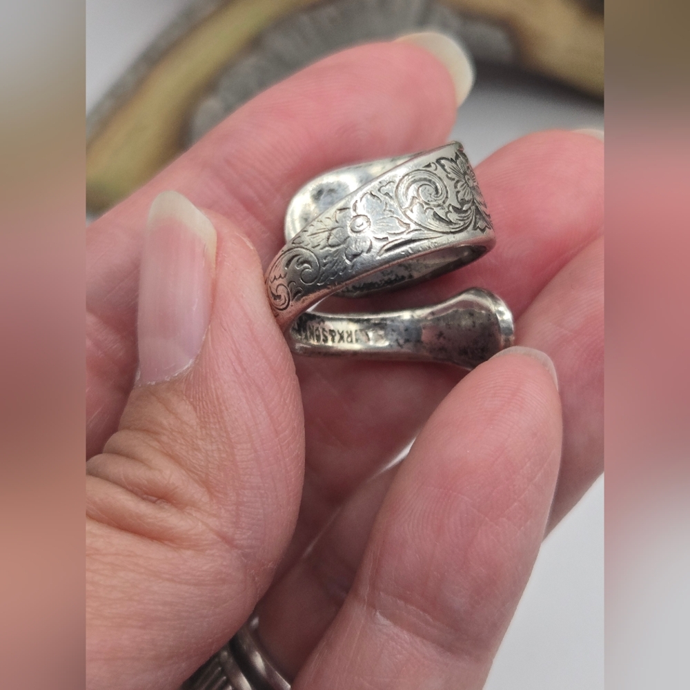 S.Kirk & Son Sterling Silver Spoon Ring 9.5 Grams